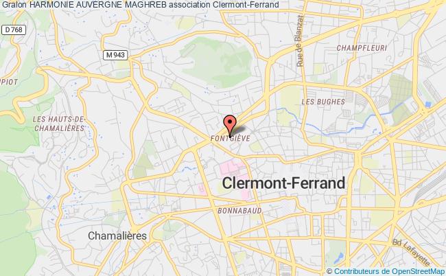 plan association Harmonie Auvergne Maghreb Clermont-Ferrand
