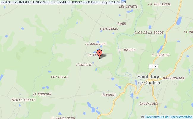 plan association Harmonie Enfance Et Famille Saint-Jory-de-Chalais