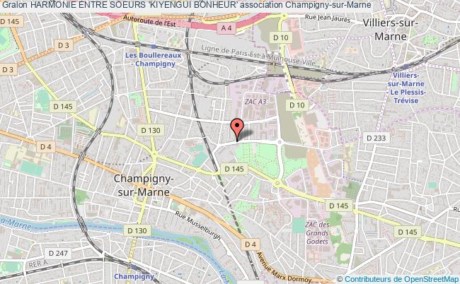 plan association Harmonie Entre Soeurs 'kiyengui Bonheur' Champigny-sur-Marne