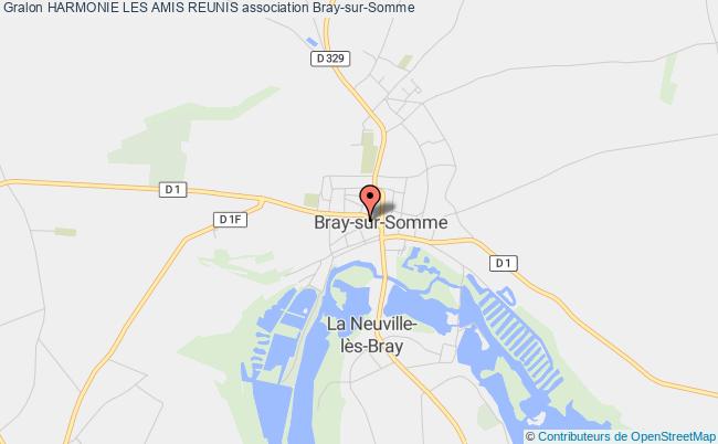 plan association Harmonie Les Amis Reunis Bray-sur-Somme