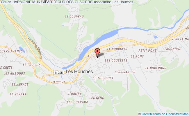 plan association Harmonie Municipale 'echo Des Glaciers' Les   Houches