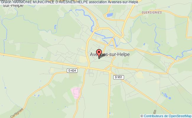 plan association Harmonie Municipale D Avesnes/helpe Avesnes-sur-Helpe