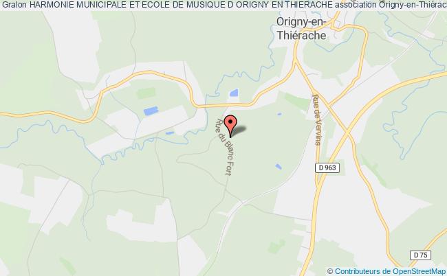plan association Harmonie Municipale Et Ecole De Musique D Origny En Thierache 