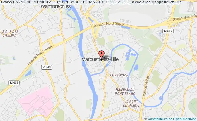 plan association Harmonie Municipale L'esperance De Marquette-lez-lille Marquette-lez-Lille
