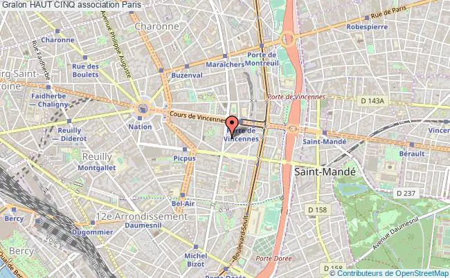 plan association Haut Cinq Paris 12e