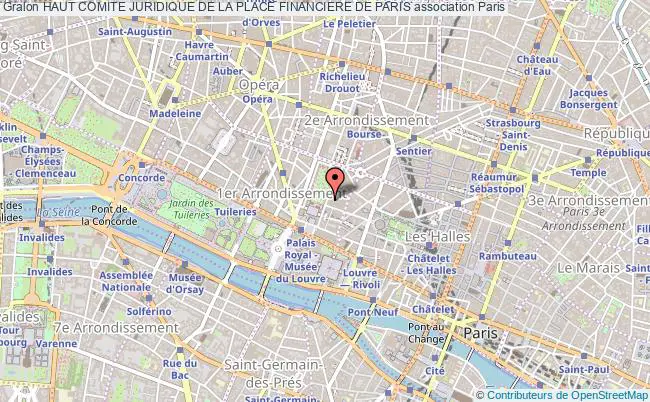 plan association Haut Comite Juridique De La Place Financiere De Paris Paris