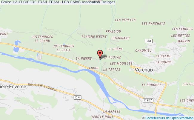 plan association Haut Giffre Trail Team - Les Caias Taninges