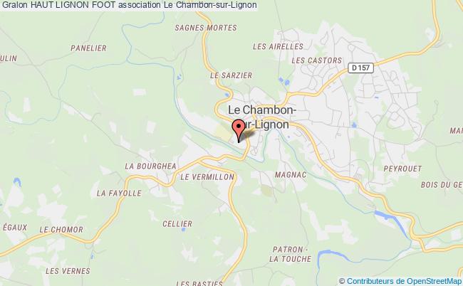 plan association Haut Lignon Foot Chambon-sur-Lignon
