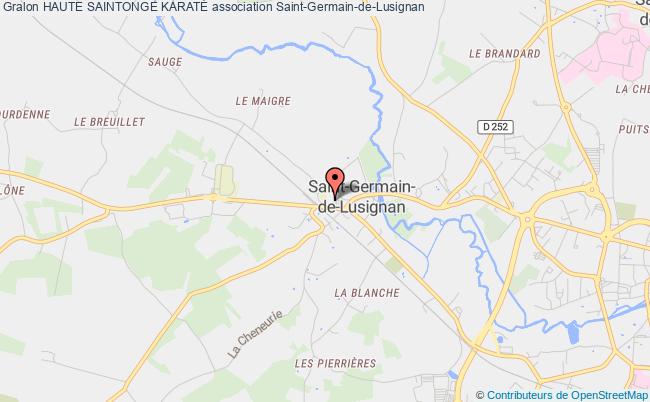 plan association Haute Saintonge KaratÉ Saint-Germain-de-Lusignan
