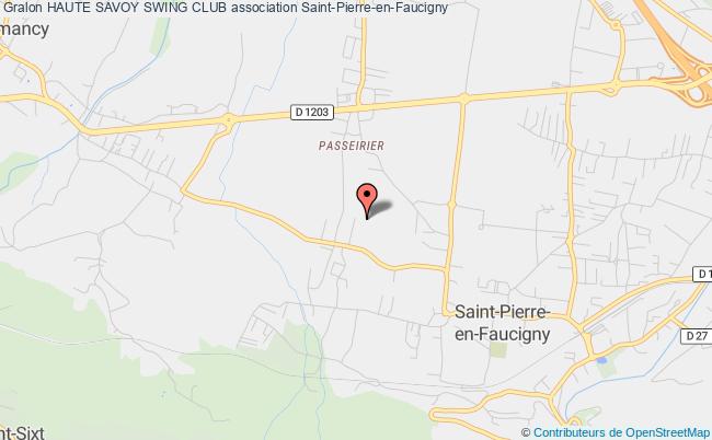 plan association Haute Savoy Swing Club Saint-Pierre-en-Faucigny