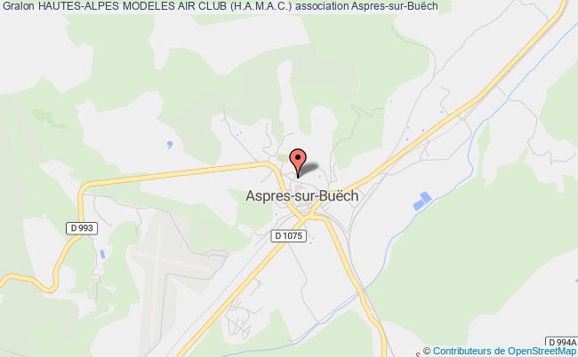 plan association Hautes-alpes Modeles Air Club (h.a.m.a.c.) Aspres-sur-Buëch