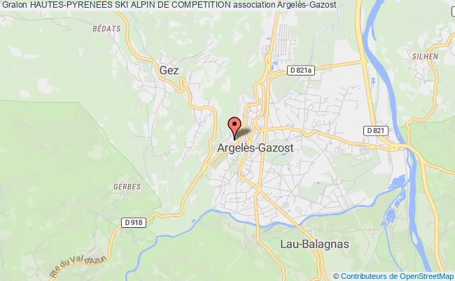 plan association Hautes-pyrenees Ski Alpin De Competition Argelès-Gazost
