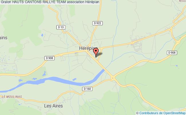 plan association Hauts Cantons Rallye Team Hérépian