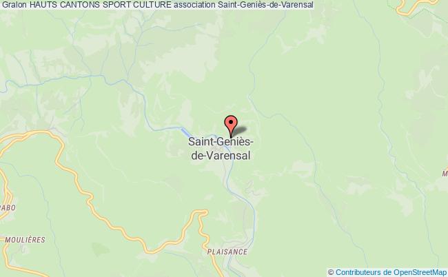 plan association Hauts Cantons Sport Culture Saint-Geniès-de-Varensal