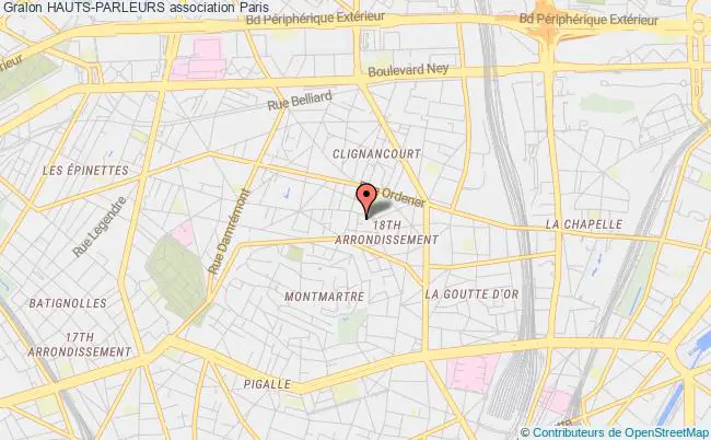plan association Hauts-parleurs Paris 18e