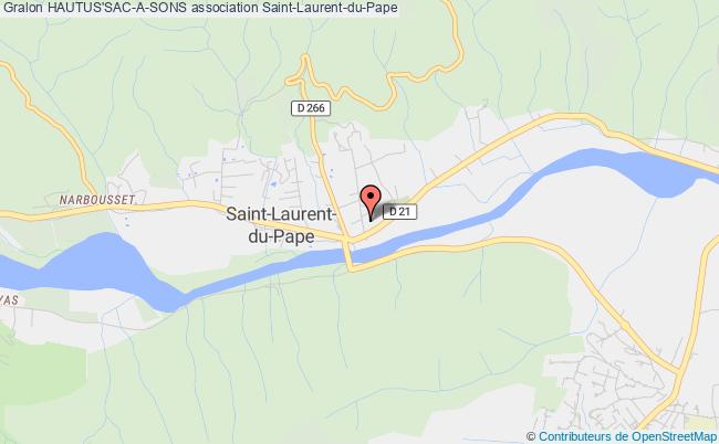 plan association Hautus'sac-a-sons Saint-Laurent-du-Pape
