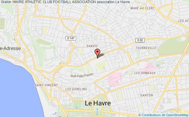 plan association Havre Athletic Club Football Association Le Havre