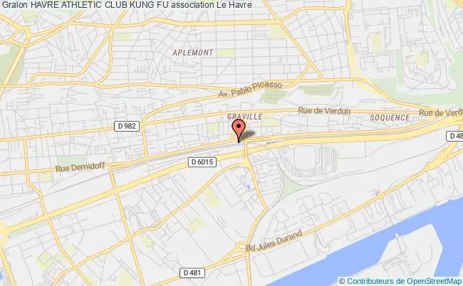 plan association Havre Athletic Club Kung Fu Le Havre
