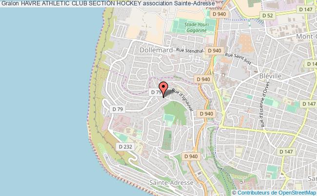 plan association Havre Athletic Club Section Hockey Sainte-Adresse
