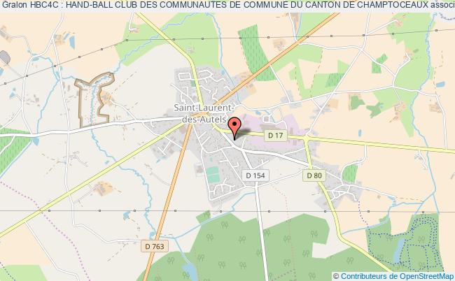 plan association Hbc4c : Hand-ball Club Des Communautes De Commune Du Canton De Champtoceaux Saint-Laurent-des-Autels