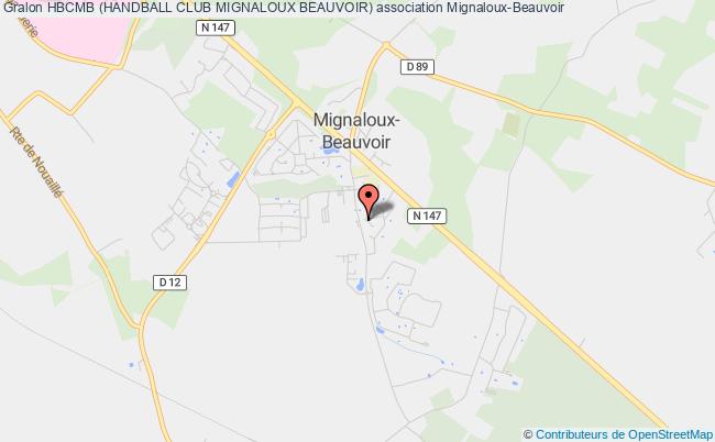 plan association Hbcmb (handball Club Mignaloux Beauvoir) Mignaloux-Beauvoir