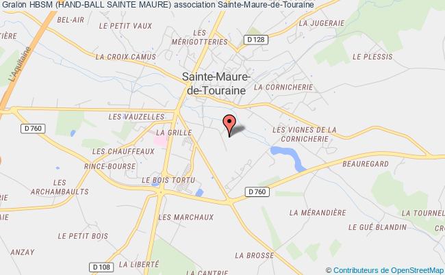 plan association Hbsm (hand-ball Sainte Maure) Sainte-Maure-de-Touraine