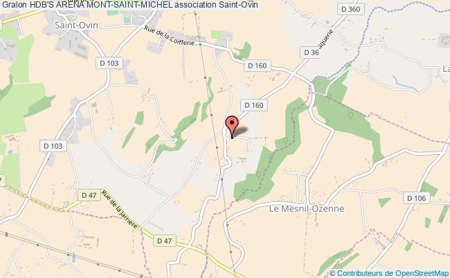plan association Hdb's Arena Mont-saint-michel Saint-Ovin