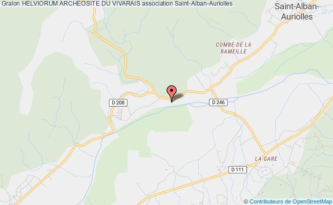 plan association Helviorum Archeosite Du Vivarais Saint-Alban-Auriolles