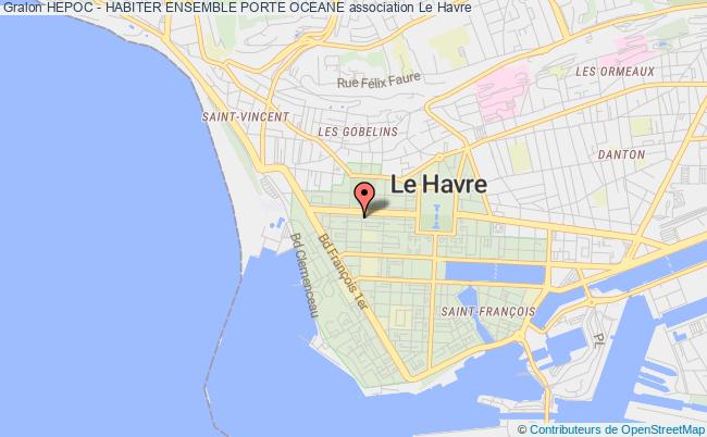plan association Hepoc - Habiter Ensemble Porte Oceane Havre