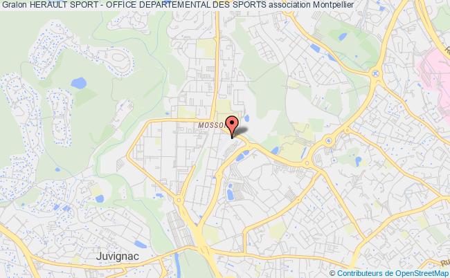 plan association Herault Sport - Office Departemental Des Sports Montpellier