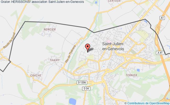 plan association Herissons! Saint-Julien-en-Genevois