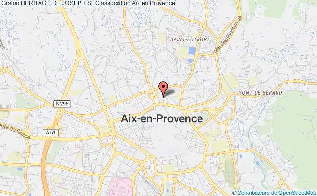plan association Heritage De Joseph Sec Aix-en-Provence