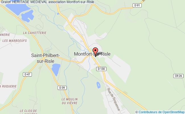 plan association Heritage Medieval Montfort-sur-Risle