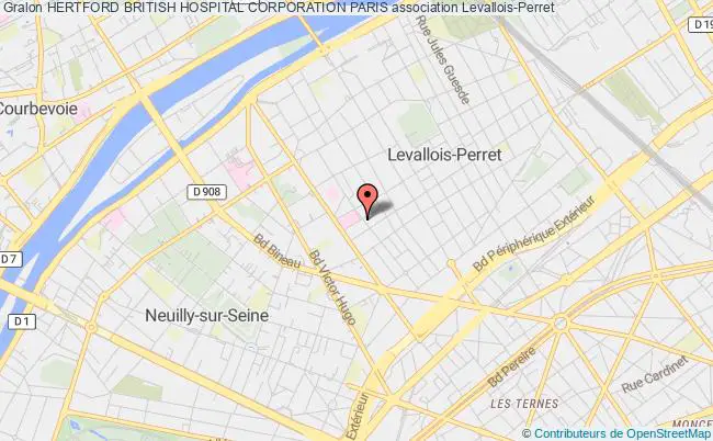 plan association Hertford British Hospital Corporation Paris Levallois-Perret
