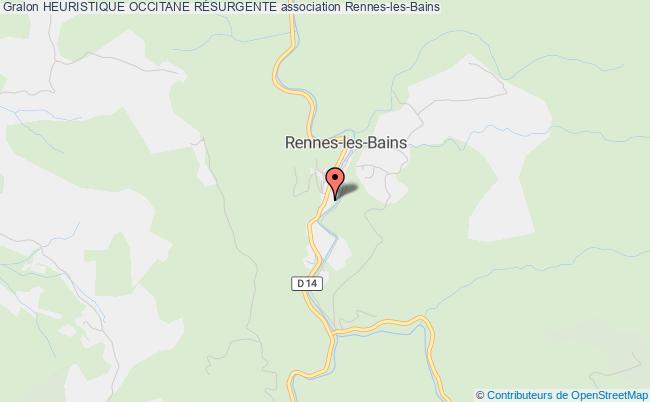 plan association Heuristique Occitane RÉsurgente Rennes-les-Bains