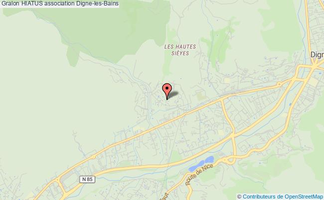 plan association Hiatus Digne-les-Bains