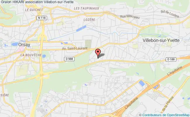 plan association Hikari Villebon-sur-Yvette