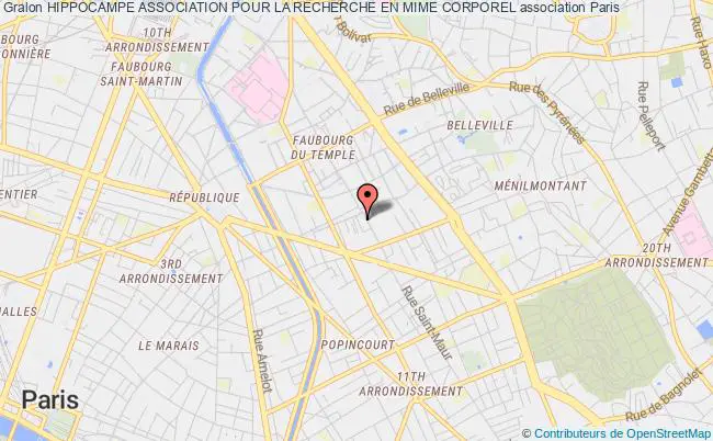 plan association Hippocampe Association Pour La Recherche En Mime Corporel Paris