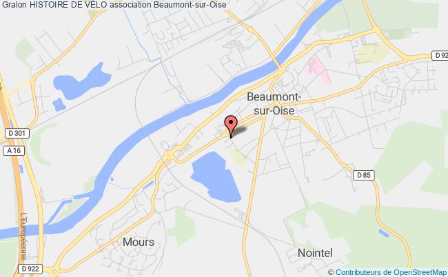 plan association Histoire De VÉlo Beaumont-sur-Oise