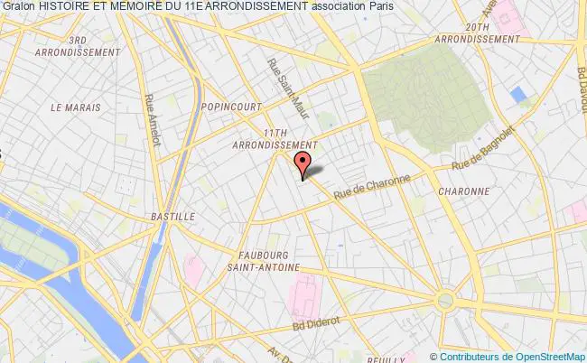 plan association Histoire Et Memoire Du 11e Arrondissement Paris