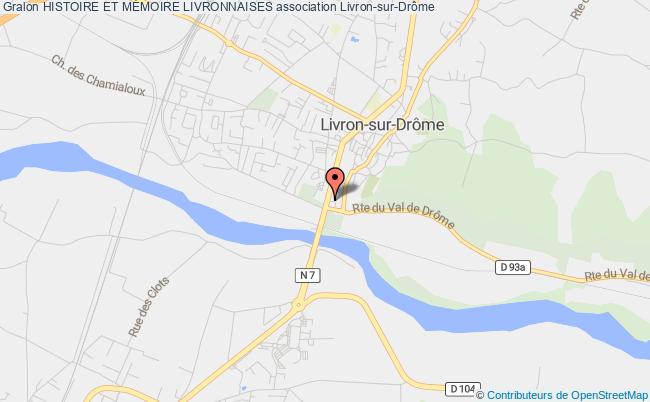 plan association Histoire Et MÉmoire Livronnaises Livron-sur-Drôme