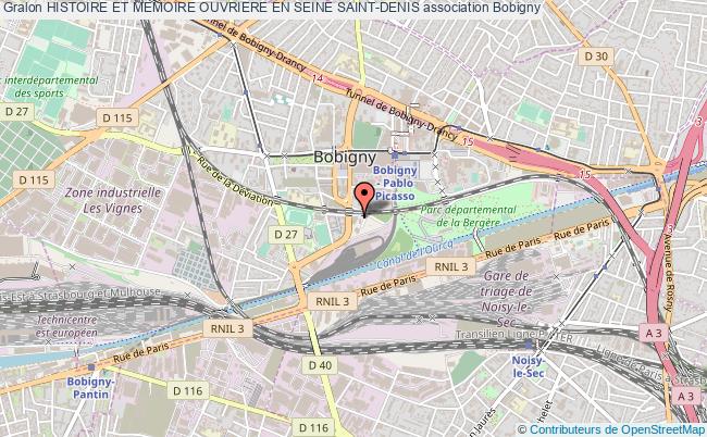 plan association Histoire Et Memoire Ouvriere En Seine Saint-denis Bobigny