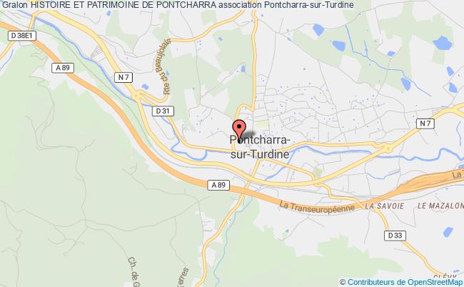 plan association Histoire Et Patrimoine De Pontcharra vindry-sur-turdine