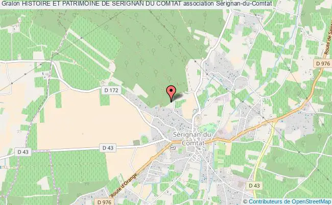 plan association Histoire Et Patrimoine De Serignan Du Comtat Sérignan-du-Comtat
