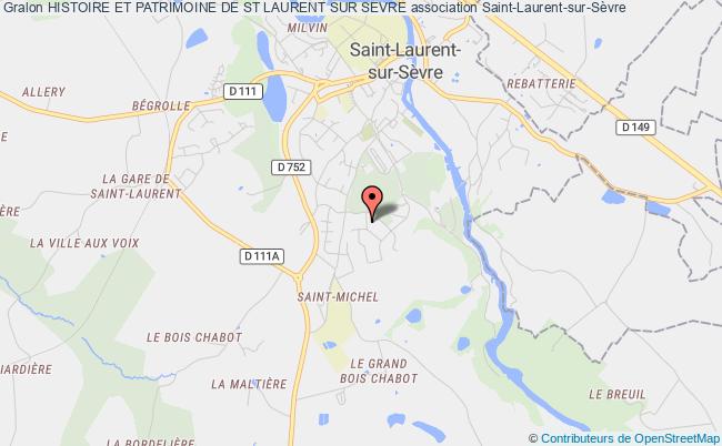 plan association Histoire Et Patrimoine De St Laurent Sur Sevre Saint-Laurent-sur-Sèvre