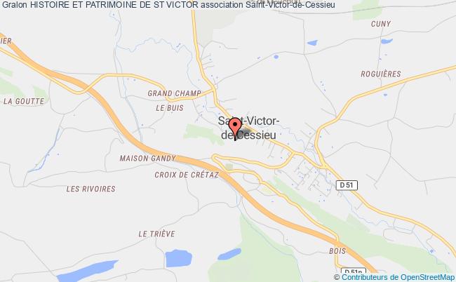 plan association Histoire Et Patrimoine De St Victor Saint-Victor-de-Cessieu