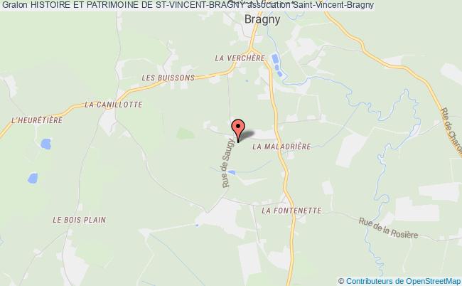 plan association Histoire Et Patrimoine De St-vincent-bragny Saint-Vincent-Bragny