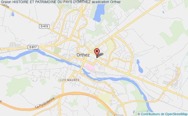 plan association Histoire Et Patrimoine Du Pays D'orthez Orthez