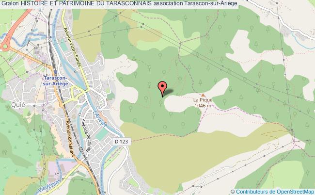 plan association Histoire Et Patrimoine Du Tarasconnais Tarascon-sur-Ariège