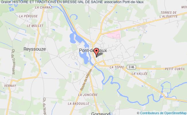 plan association Histoire Et Traditions En Bresse-val De Saone Pont-de-Vaux
